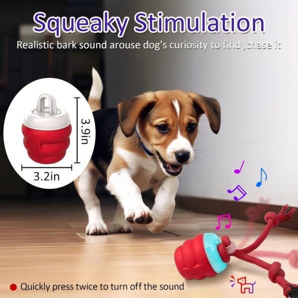 Interactive Dog Toys with Motion Activated, Squeaky Dog Toy Active Rolling Ball Wicked Ball for Daily Training - Image 4