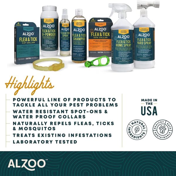 Flea & Tick Squeeze-On for Dogs, Helps Repel Fleas, Ticks & Mosquitos, Up to 3-Months Protection, 100% Plant-Based Active Ingredients, Water-Resistant, 3 EZ-On Applicators Per Pack - Image 4