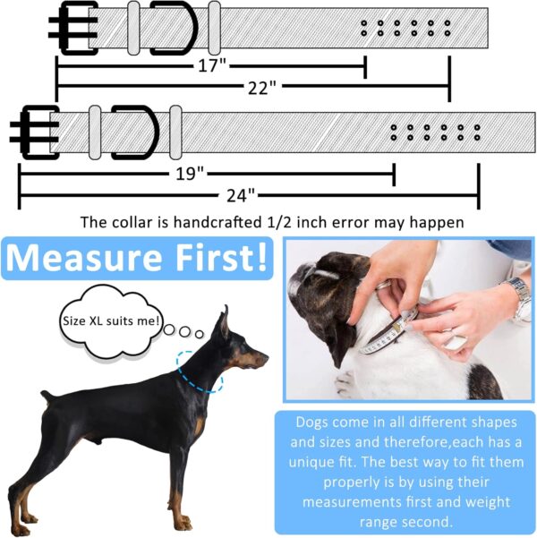 Military Adjustable Dog Collar, 1.5 Inch Wide D Ring & Buckle 2-Rows Dog Collar, Black Nylon Tactical Dog Collars for Large Dog - Image 3