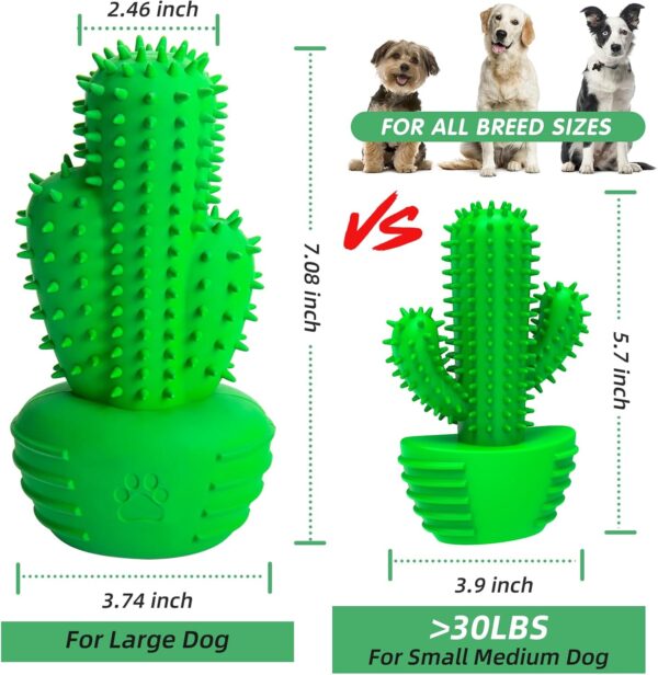 Dog Chew Toys Dog Toothbrush Stick Teeth Cleaning Brush Dental for Medium Large Dog, Puppy Christmas,Easter Birthday Gifts,Outdoor Dog Squeaky Toys for Aggressive Chewers Tough Toys Interactive - Image 2