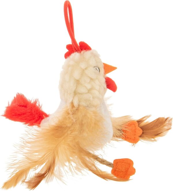 Petlinks HappyNip Flying Chicken Electronic Sound Launcher Cat Toy, Contains Silvervine & Catnip, Battery Powered - Beige, One Size - Image 5