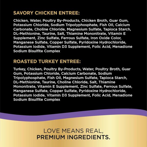 SHEBA PERFECT PORTIONS Paté Adult Wet Cat Food Trays (24 Count, 48 Servings), Savory Chicken and Roasted Turkey Entrée, Easy Peel Twin-Pack Trays - Image 5