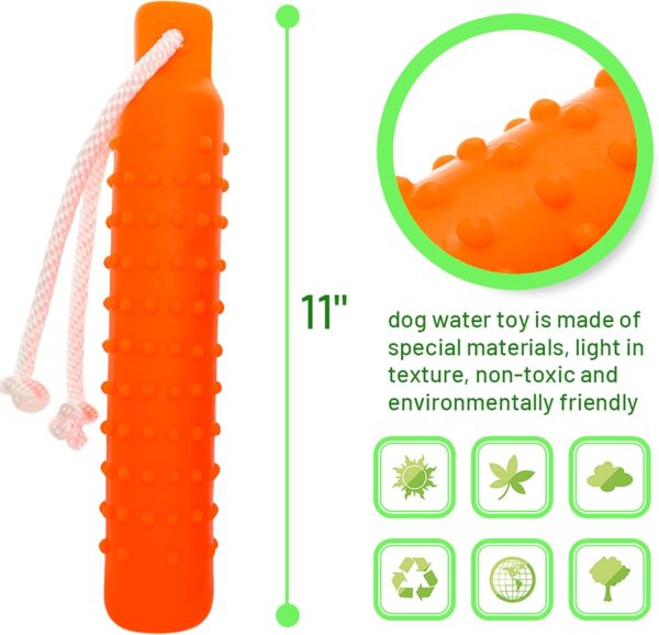 Dog Water Toy - Interactive Fetch Dog Toys Float on Water Pool for Training Retrieving Chasing Bumper Outdoor - Funny Puzzle Dog Toys with Rope for Small Medium Large Dog - Image 2