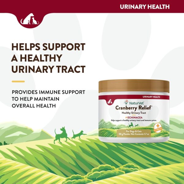 NaturVet – Cranberry Relief Plus Echinacea | Helps Support a Healthy Urinary Tract & Immune System (50g Powder) - Image 3