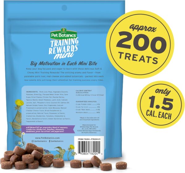 Pet Botanics Training Rewards, Mini Puppy Bites Low Calorie Soft & Chewy with DHA, Ceddar, 4 oz. (Pack of 1) - Image 2