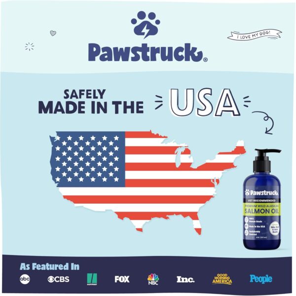 Pure Human-Grade Wild Alaskan Salmon Oil for Dogs & Cats - Vet Recommended Omega 3 & 6 Extra Strength Supplement Food Topper with EPA DHA Fatty Acids for Skin, Coat, Joint, and Immune Support - Image 3