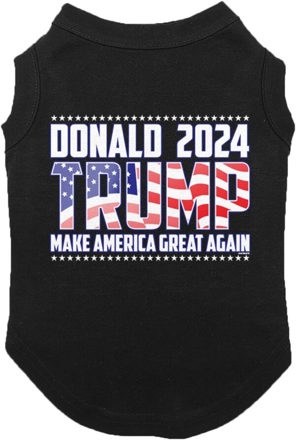 Donald Trump 2024 MAGA - Dog Shirt (Black, Medium)