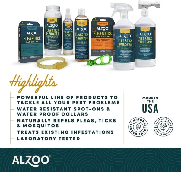 Flea & Tick Dog Collar, Helps Repel Fleas, Ticks & Mosquitoes, 100% Plant-Based Active Ingredients, Phthalates and PVC Free, Up to 4 Months Protection, for Medium-Sized Dogs: 16-40 lbs, Single - Image 4