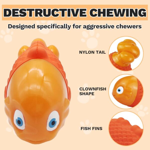 Tough Dog Toys for Aggressive Chewers Large Breeds, Durable Dog Toys to Keep Them Busy, Dog Chew Toys, Indestructible Dog Toys for Large Dogs, Squeaky Dog Toys, Super Chewer Dog Pool Toys - Image 5