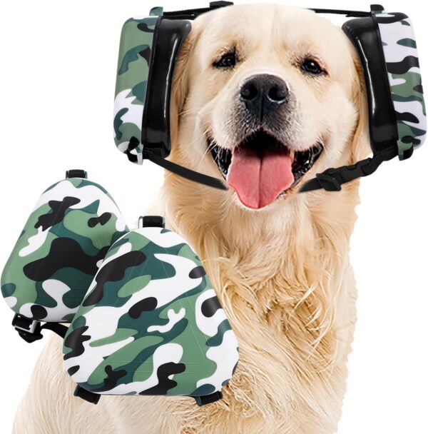 Dog Ear Muffs Noise Protection,uaidie Noise Cancelling Headphones for Dogs, Ear Covers for Hearing Protection and Anxiety - Camouflage