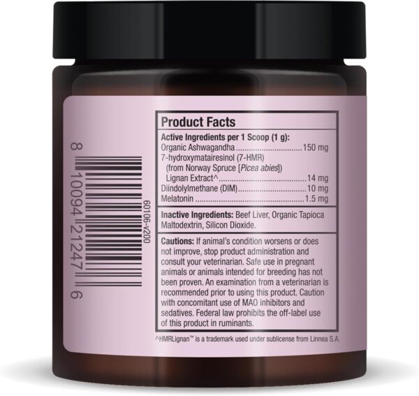 Bark & Whiskers Adrenal Support, for Dogs & Cats, 3.17 oz. (90 g), 90 Scoops, Promotes Healthy Hormone and Cortisol Levels, Veterinarian Formulated, Non-GMO, Dr. Mercola - Image 2