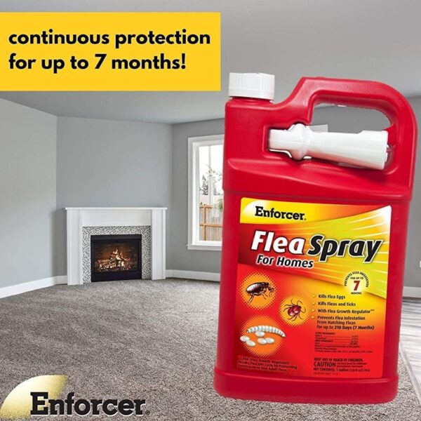 Enforcer Flea Spray for Homes, 128-Ounce, Packaging May Vary - Image 5