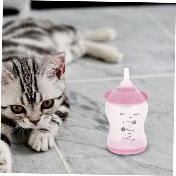 1 Set Puppy Feeding Bottle Pigs Cat Feeding & Watering Supplies Lamb Kitten Feeding Kit Hamster Nurser Bottle Puppy Milk Replacer Formula Tea The Dog Feeder Pink Newborn - Image 9