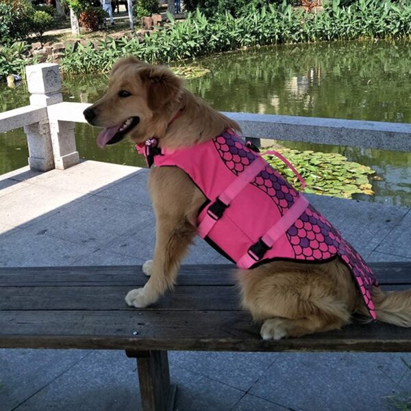 OMEM Dog Life Jacket for Swimming, Puppy Pool Float Vest, Doggie Floatation Lifejacket (XS, Pink) - Image 6