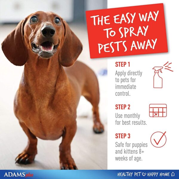 Adams Flea & Tick Spray Plus Precor 16 oz - Pack of 33 - Image 4