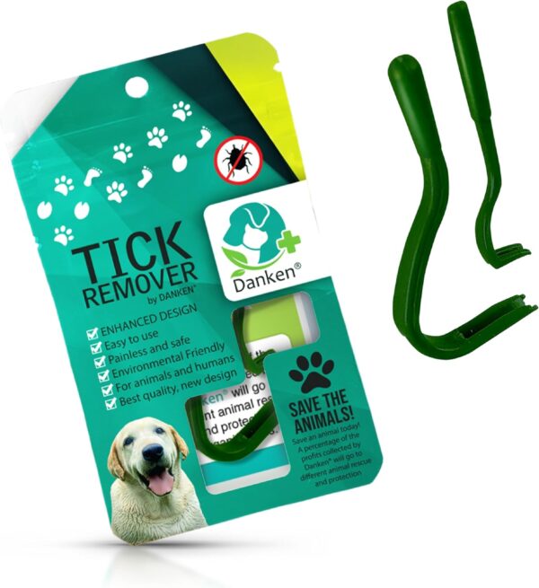 Danken® Tick Remover for Dogs | Tick Removal Tool for Dogs, Cats, Horses, and Humans | Enhanced Design | Tick Tweezers | Dog Tick Remover Tool | Tick Grabber | Tick Puller (2 Pack Resealable Bag) - Image 8