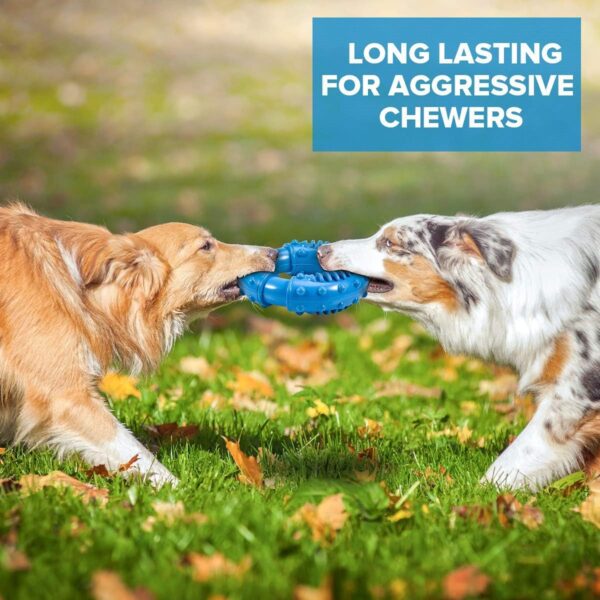 Dog Chew Toys for Aggressive Chewers Large Breed, Non-Toxic Natural Rubber Indestructible Dog Toys, Tough Durable Puppy Chew Toy for Medium Large Dogs - Fun to Chew, Chase and Fetch(Blue) - Image 5