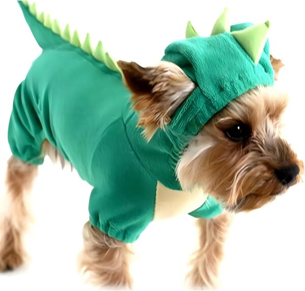 NACOCO Dog Dinosaur Design Costume Green Pet Clothes for Medium & Large Dog (Green, XL)