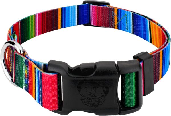 Country Brook Petz - Deluxe Serape Dog Collar - Made in The U.S.A. - Country and Western Collection featuring Rustic Designs (1 Inch, Medium)