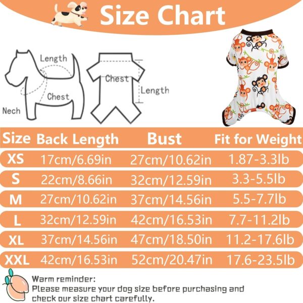 Dog Pajamas for Small Dog,Chihuahua Yorkie Teacup Pajamas Dog Shirts, Small Puppy Pjs, Soft Pet Pjs Puppy Clothes Cat Outfit - Image 6