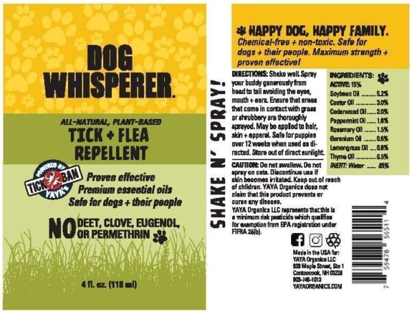 Dog Whisperer Tick + Flea Repellent, All-Natural, Extra Strength, Effective on Dogs and Their People (16 Ounce Spray) - Image 6