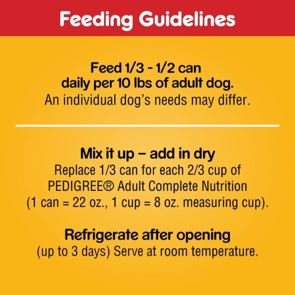 PEDIGREE CHOICE CUTS IN GRAVY Adult Canned Soft Wet Dog Food with Beef, 22 oz. Cans (Pack of 12) - Image 6