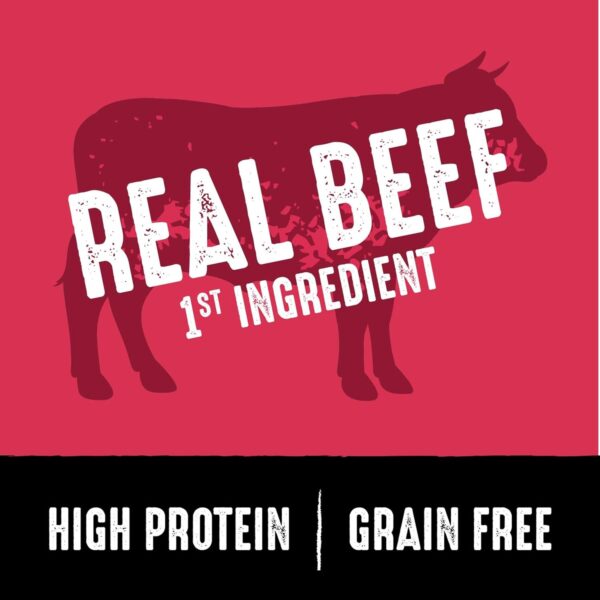 CRAVE Grain Free High Protein Adult Dry Dog Food, Beef, 22 lb. Bag - Image 3