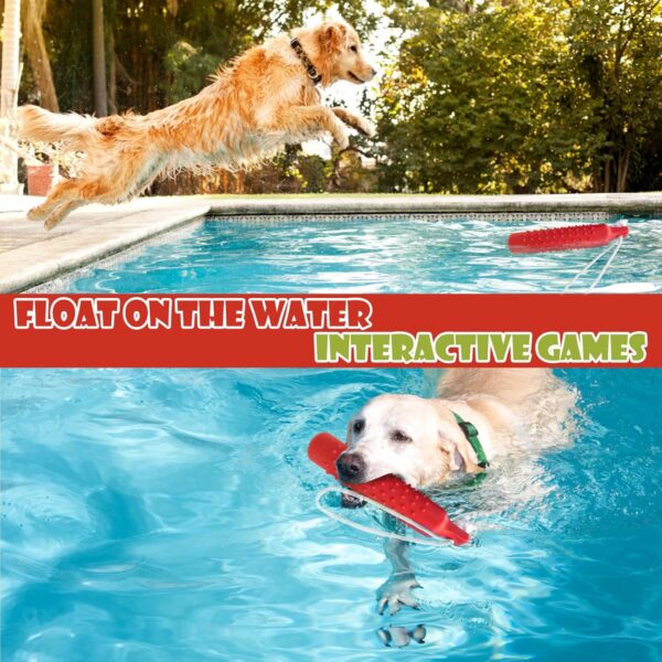 BINGPET Dog Float Bumper Toy,10.2 Inch Large Training Dummy Retrieving Bumpers Summer Pool Toy Tug Game for Large XL Dogs Retriever - Image 2