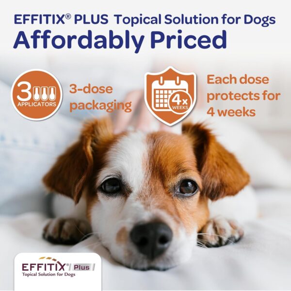 Effitix Plus Topical Solution for Dogs - Flea and Tick for Small Dogs (11-22.9lbs), 3 Doses, Waterproof Topical Prevention (by Virbac) - Image 7