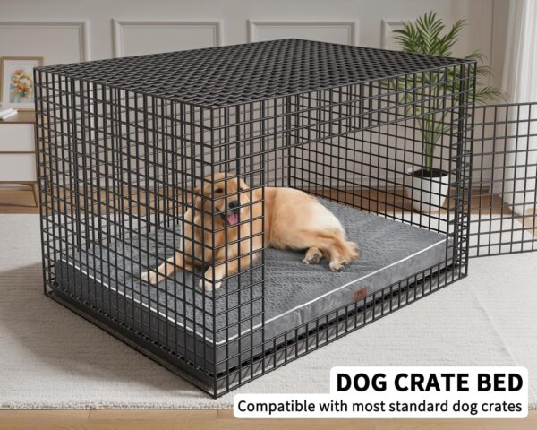 Large Dog Bed - Dog Bed for Large Sized Dog，Orthopedic Dog Bed Waterproof & Washable Dog Bed W/Removable Pet Bed Cover,Dog Bed Large W/Egg Crate Foam Support for Dogs Up to 55 lbs - Image 3