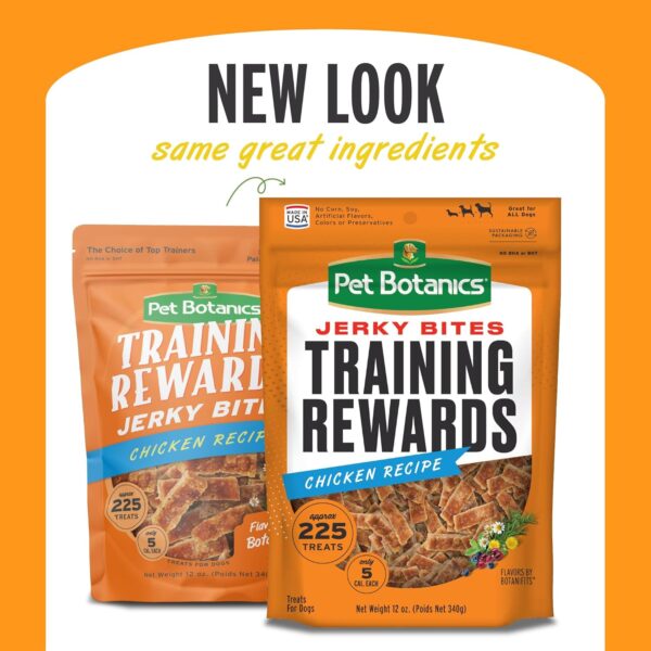 Pet Botanics 12 oz. Pouch Training Rewards Jerky Bites, Chicken Recipe, with 225 Treats Per Bag, The Choice of Top Trainers - Image 2