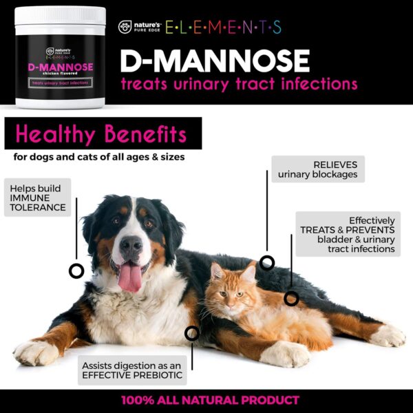 D-Mannose Supplement with Real Chicken for Dogs and Cats. Use for Immediate and Preventative Treatment of Bladder and Urinary Tract Infections UTIs. Stop Kidney Stones. Extra Strength 115 grams. - Image 4