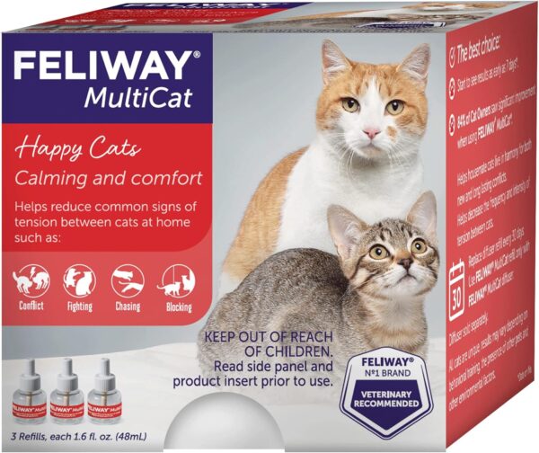 FELIWAY MultiCat Calming Pheromone, 30 Day Refill - 3 Pack - Image 6