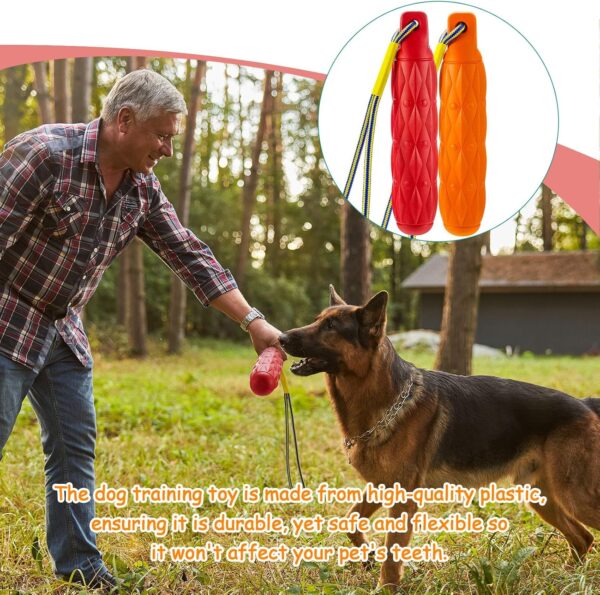 4 Pcs Floating Dog Toys Bumper Dog Toys with Throw Rope Dog Retriever Training Dog Pool Toys Standard Size Water Interactive Chew Toy for Duck Dog Hunting Training Outdoor Pool Activities - Image 4