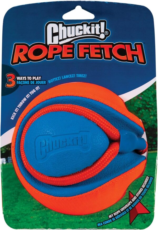 Chuckit Rope Fetch Dog Toy, Indoor and Outdoor Dog Toy, Pack of 1 - Image 2