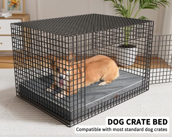 Dog Bed Medium Size Dog Beds, Orthopedic Dog Bed Waterproof & Washable Dog Bed W/Removable Pet Bed Cover, Medium Dog Bed W/Egg Crate Foam Support for Dogs Up to 35 Lbs - Image 2