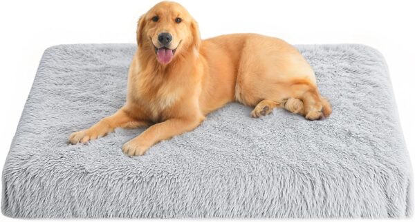 WESTERN HOME WH Dog Crate Bed for Large Dogs, Waterproof Orthopedic Dog Bed - Egg Crate Foam Dog Bed with Removable Washable Cover, Plush Dog Bed with Non-Slip Bottom