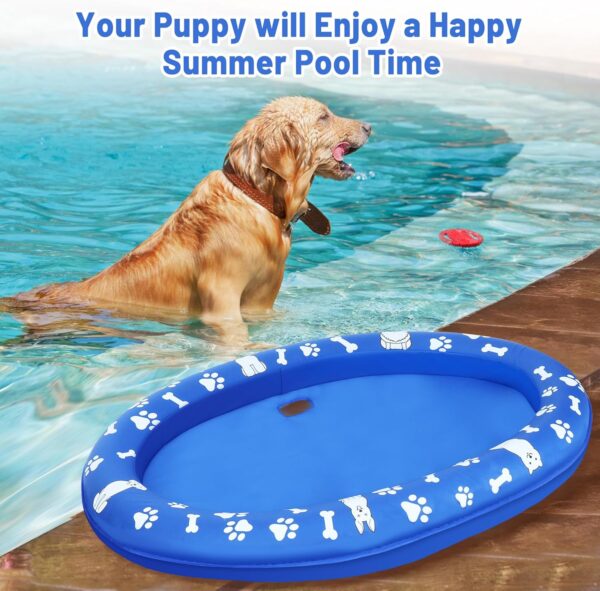 Dog Pool Float Inflatable Pool Floats for Small Medium Large Dogs Summer Dog Raft for Lake River Pool - Image 7