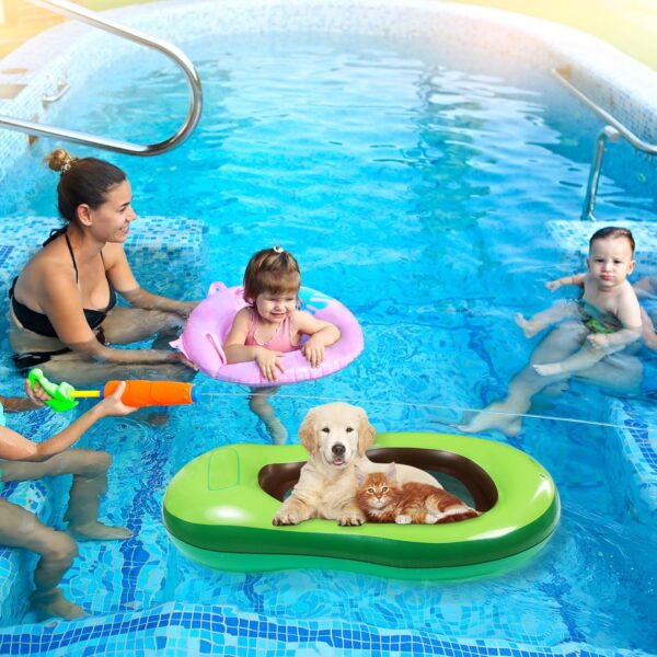 2 Pcs Dog Pool Float Inflatable Dog Floats for Pool Pet Dog Floating Mat Dog Float Raft Swimming Pool Floats for Small Medium Large Dog Puncture Proof - Image 4