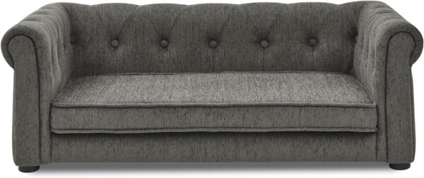 Pet Sofa, Made Sponge and Highly Breathable Linen, Suitable Pet Sofas, Dog Sofas, Dog Beds, Cat Beds, Cat Sofas for Medium-Sized Dogs (grey) - Image 3