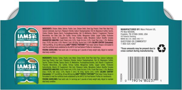 IAMS Perfect Portions Healthy Grain Free Variety Pack Wet Cat Food, 2.6 oz, 24 count (Pack of 2). - Image 9