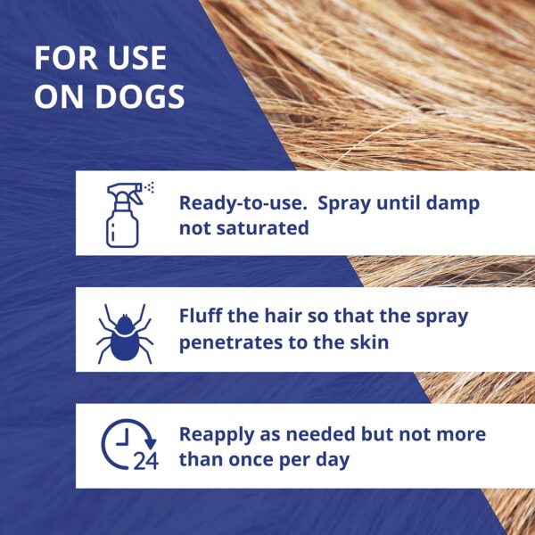 Farnam Flea Halt! Water-Based Flea & Tick Spray for Dogs Plus Citronella Scent, 40 fl oz - Image 3