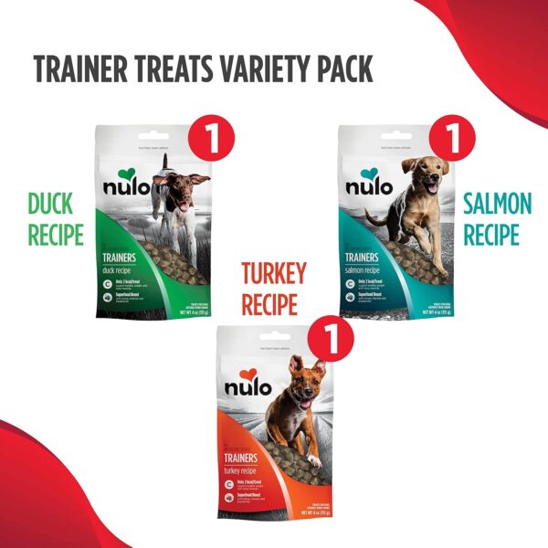 Nulo Freestyle Grain-Free Healthy Dog and Puppy Training Treats, Low Calorie Treats Made with Superfood Boost Ingredients, 2 Calories per Treat, 4 oz. Variety Pack - Image 2