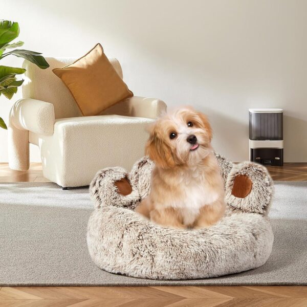 Calming Cat & Dog Bed, Anti-Anxiety Donut Pet Cozy Soft Round Cute Washable Bed for Medium Sized Cat & Dog (28”) - Image 7