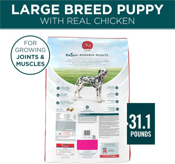 Purina ONE Plus Large Breed Puppy Food Dry Formula - 31.1 lb. Bag - Image 4