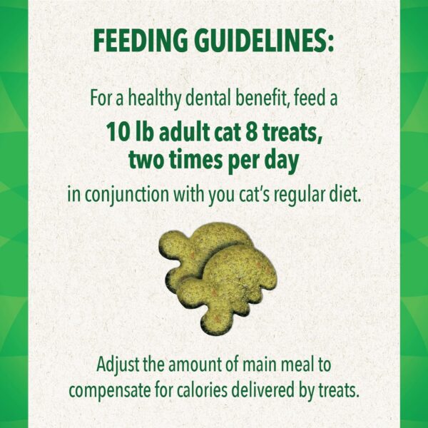 Greenies Feline Adult Natural Dental Care Cat Treats, Savory Salmon Flavor, 2.1 oz. Pouch - Image 5