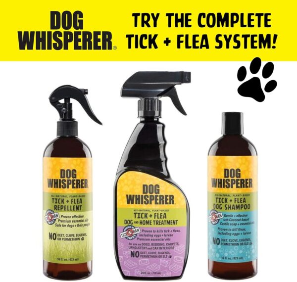 Yaya Organics Dog Whisperer Tick + Flea Home Treatment Spray, Proven Effective, Plant-Based (24 Ounces) - Image 6