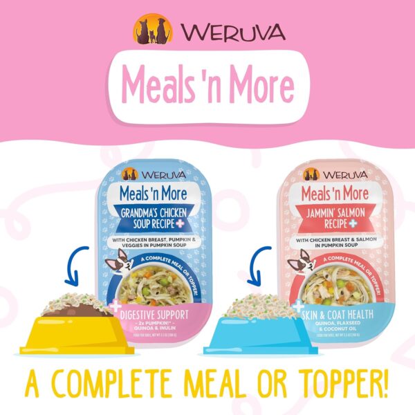 Weruva Meals 'n More Natural Wet Dog Food, Belly Belly Nice! Digestive Support Variety Pack, 3.5oz Cup (Pack of 10) - Image 7