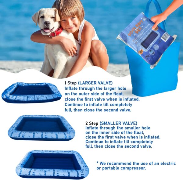 Schwimmer Dog Floats for Pool, River and Ocean - Dog Pool Floats for Small, Medium and Large Dogs - Durable and Dog Float - Dog Pool Float for Pets, Kids and Adults up to 220 lbs - Image 8