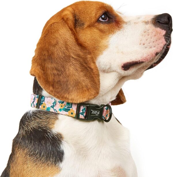 Dog Collar for Medium Dogs Floral Dog Collars with Quick Release Safety Buckle Soft Comfortable Cute Pet Collar for Girl Dog Boy Dog - Image 2